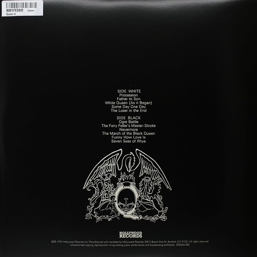 LP Vinyl Record! NEW, sealed! Queen 'Queen 2'