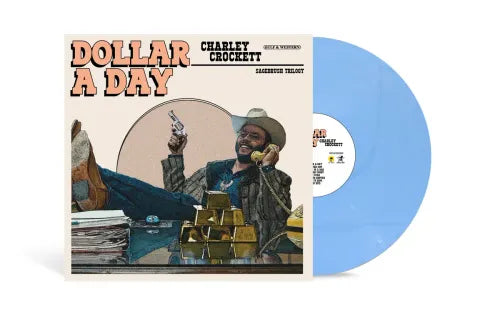 LP Vinyl Record! NEW, sealed! Charley Crockett 'Dollar A Day' limited blue vinyl