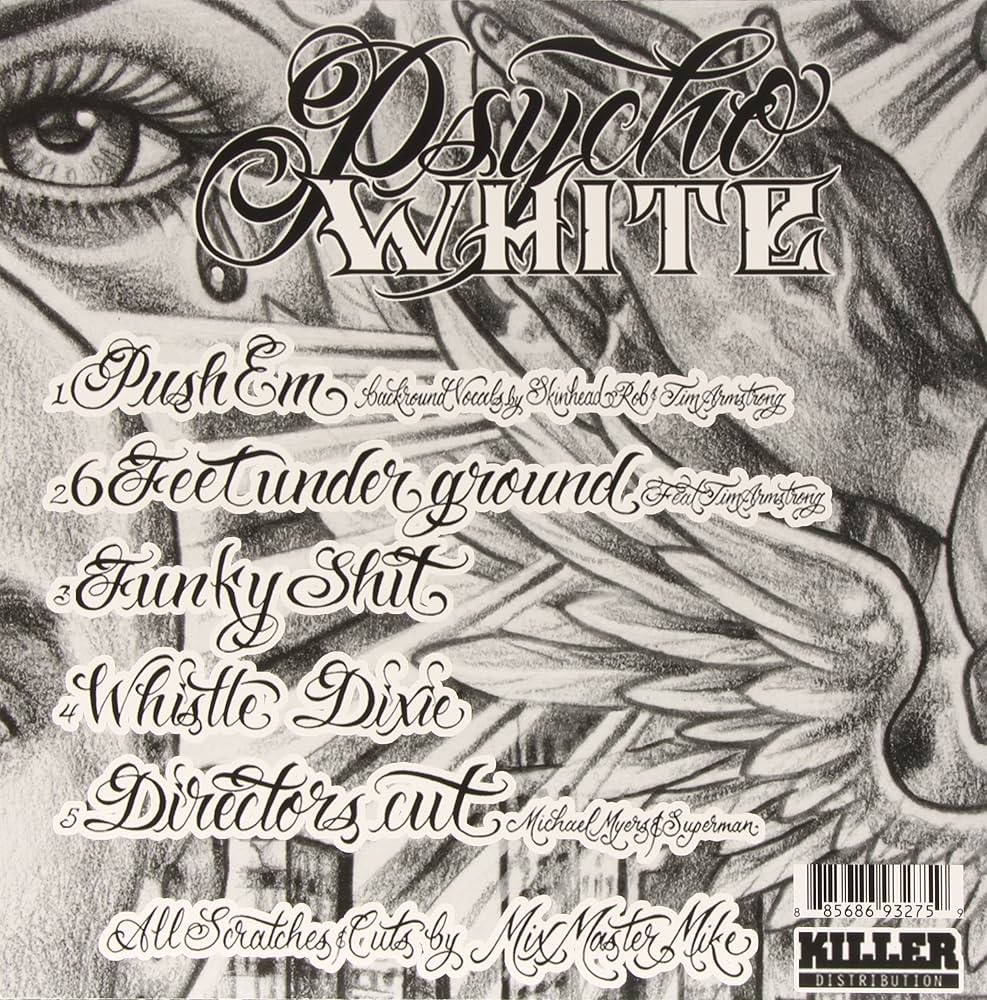 EP Vinyl Record! NEW, sealed! Travis Barker x Yelawolf 'Psycho White'