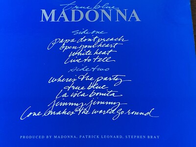 LP Vinyl Record! NEW, sealed! Madonna 'True Blue' 180g vinyl
