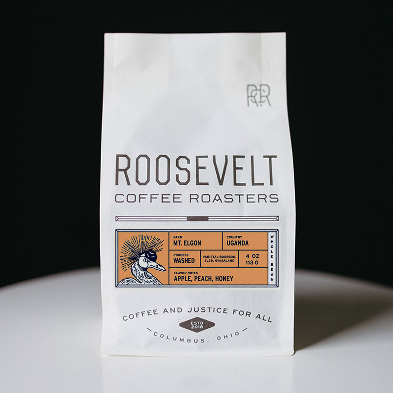 Coffee Bag! Roosevelt Coffee Roasters 'Uganda' washed 12oz retail!