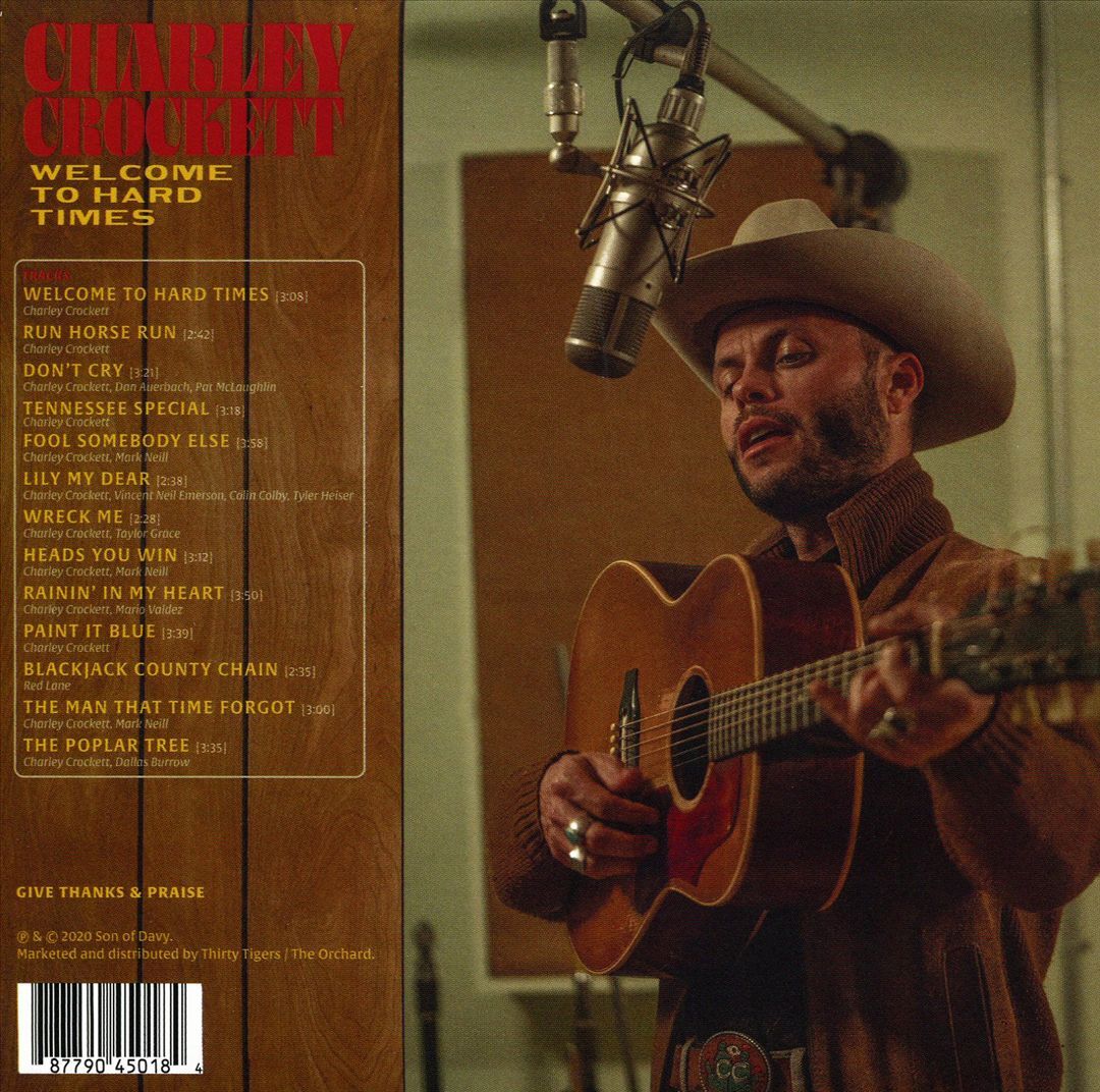 LP Vinyl Record! NEW, sealed! Charley Crockett 'Welcome To Hard Times'