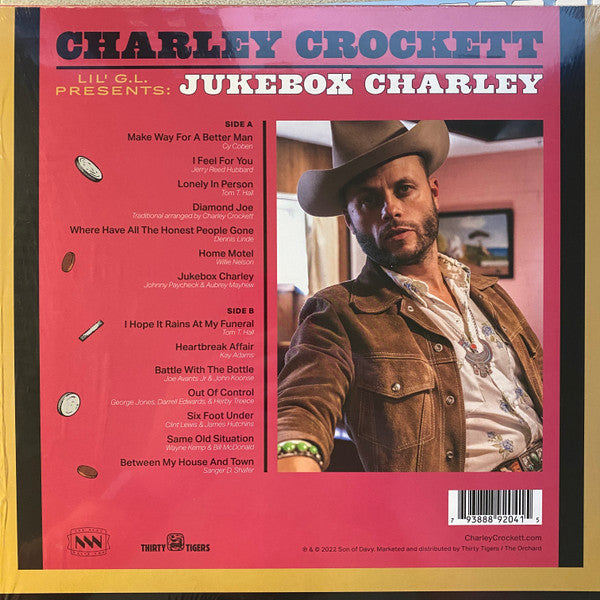 LP Vinyl Record! NEW, sealed! Charley Crockett 'Lil' G.L. Presents: Jukebox Charley'