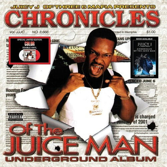 LP Vinyl Record! NEW, sealed! Juicy J 'Chronicles of the Juice Man' underground album