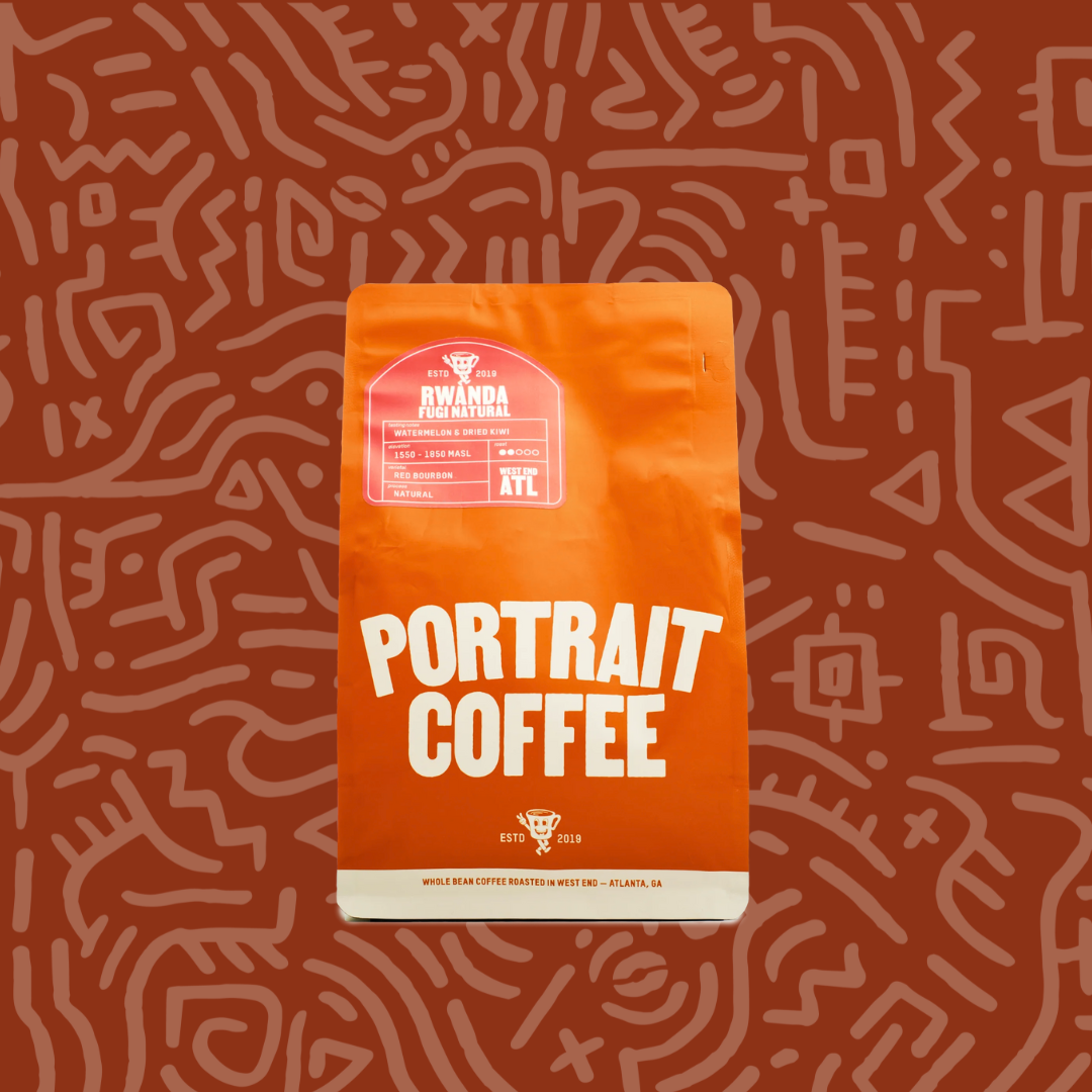 Coffee Bag! Portrait Coffee 'Fugi Natural' Rwanda 12oz retail!