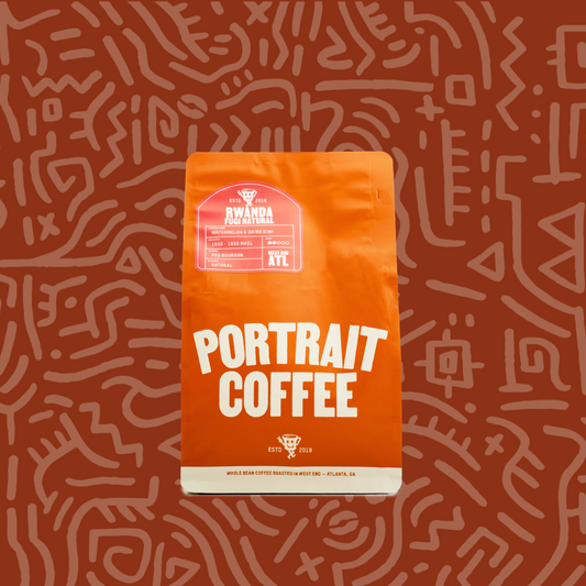 Coffee Bag! Portrait Coffee 'Fugi Natural' Rwanda 12oz retail!