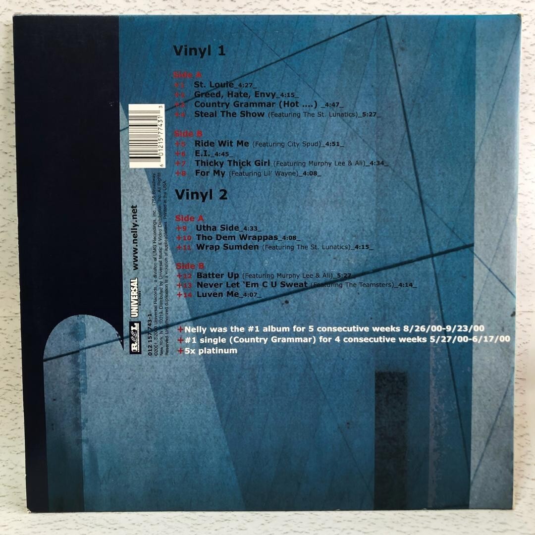 LP Vinyl Record! NEW, sealed! Nelly 'Country Grammar' 2XLP