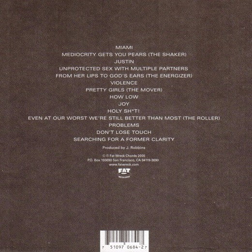 LP Vinyl Record! NEW, sealed! Against Me! 'Searching For A Former Clarity'
