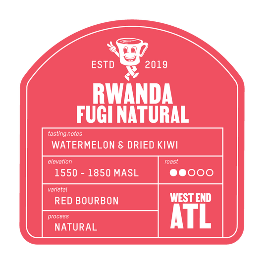 Coffee Bag! Portrait Coffee 'Fugi Natural' Rwanda 12oz retail!