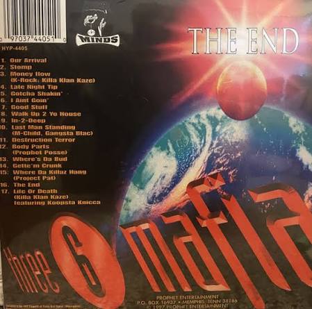 LP Vinyl Record! NEW, sealed! Three 6 Mafia 'The End'