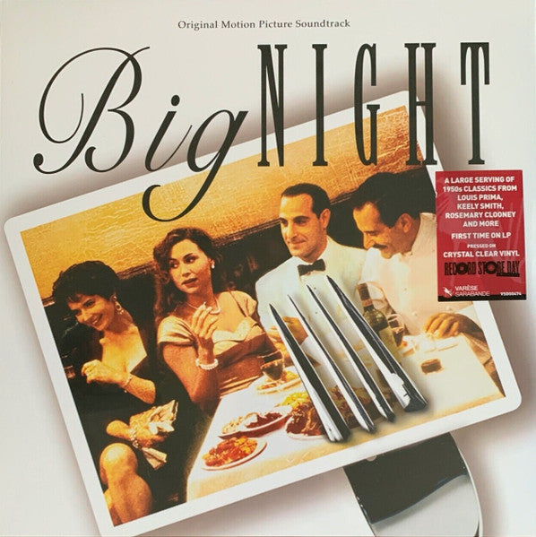 LP Vinyl Record! NEW, sealed! Original Soundtrack 'Big Night' RSD release, clear pressed vinyl