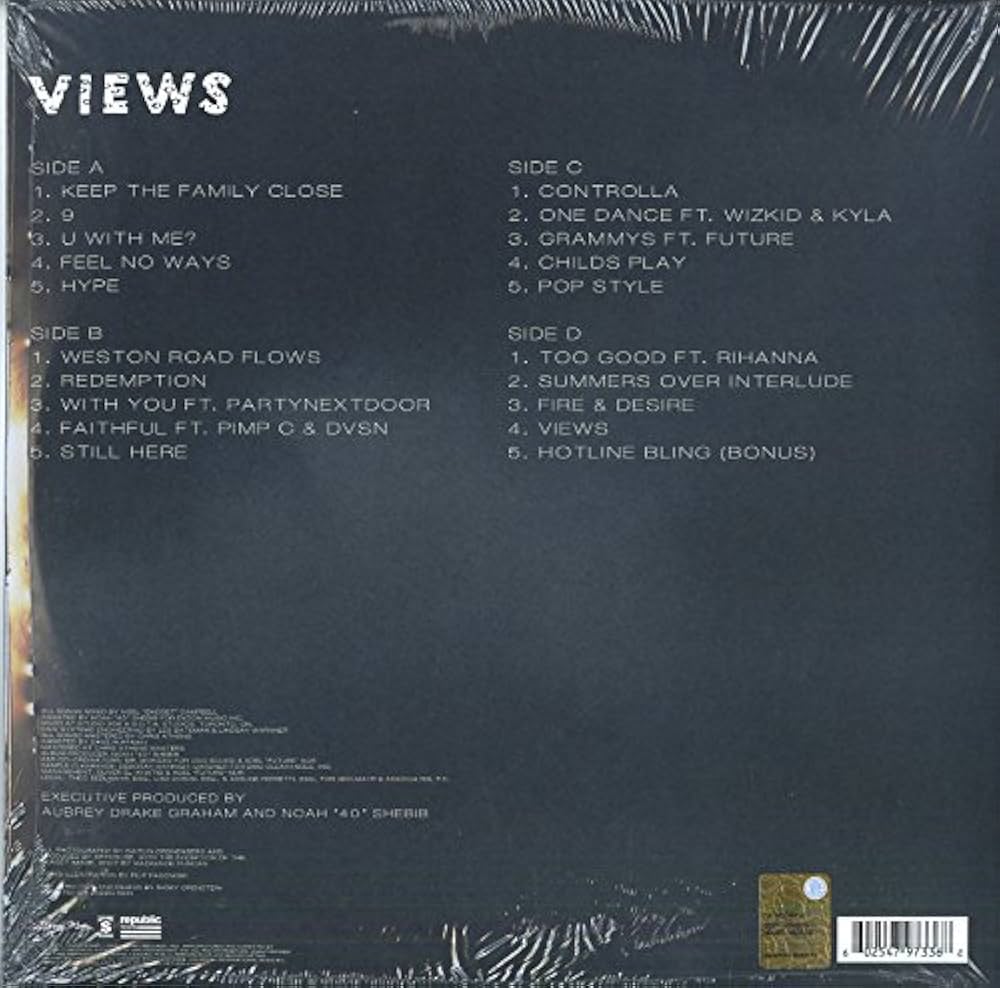 LP Vinyl Record! NEW, sealed! Drake 'Views'