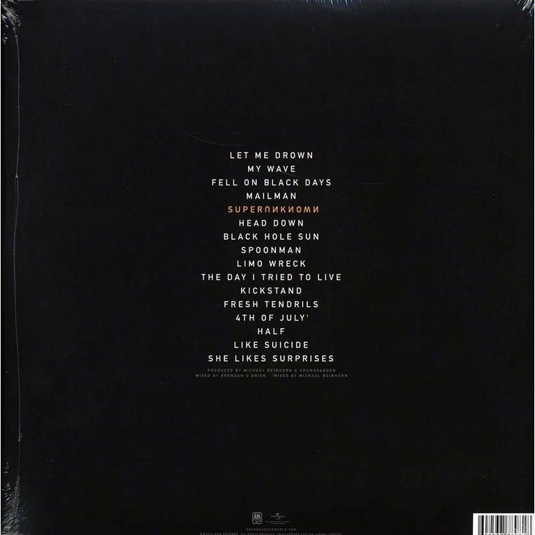 LP Vinyl Record! NEW, sealed! Soundgarden 'Superunknown'