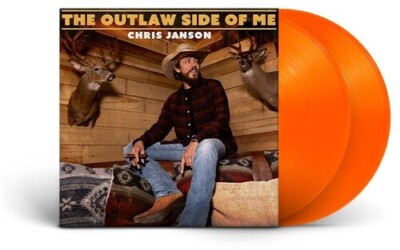 LP Vinyl Record! NEW, sealed! Chris Janson 'The Outlaw Side Of Me' neon orange vinyl 2xLP