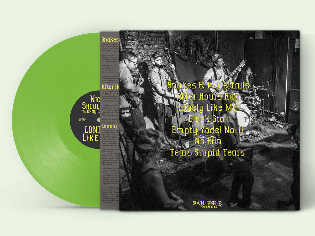 LP Vinyl Record! NEW, sealed! Nick Shoulders 'Lonely Like Me' lime green vinyl