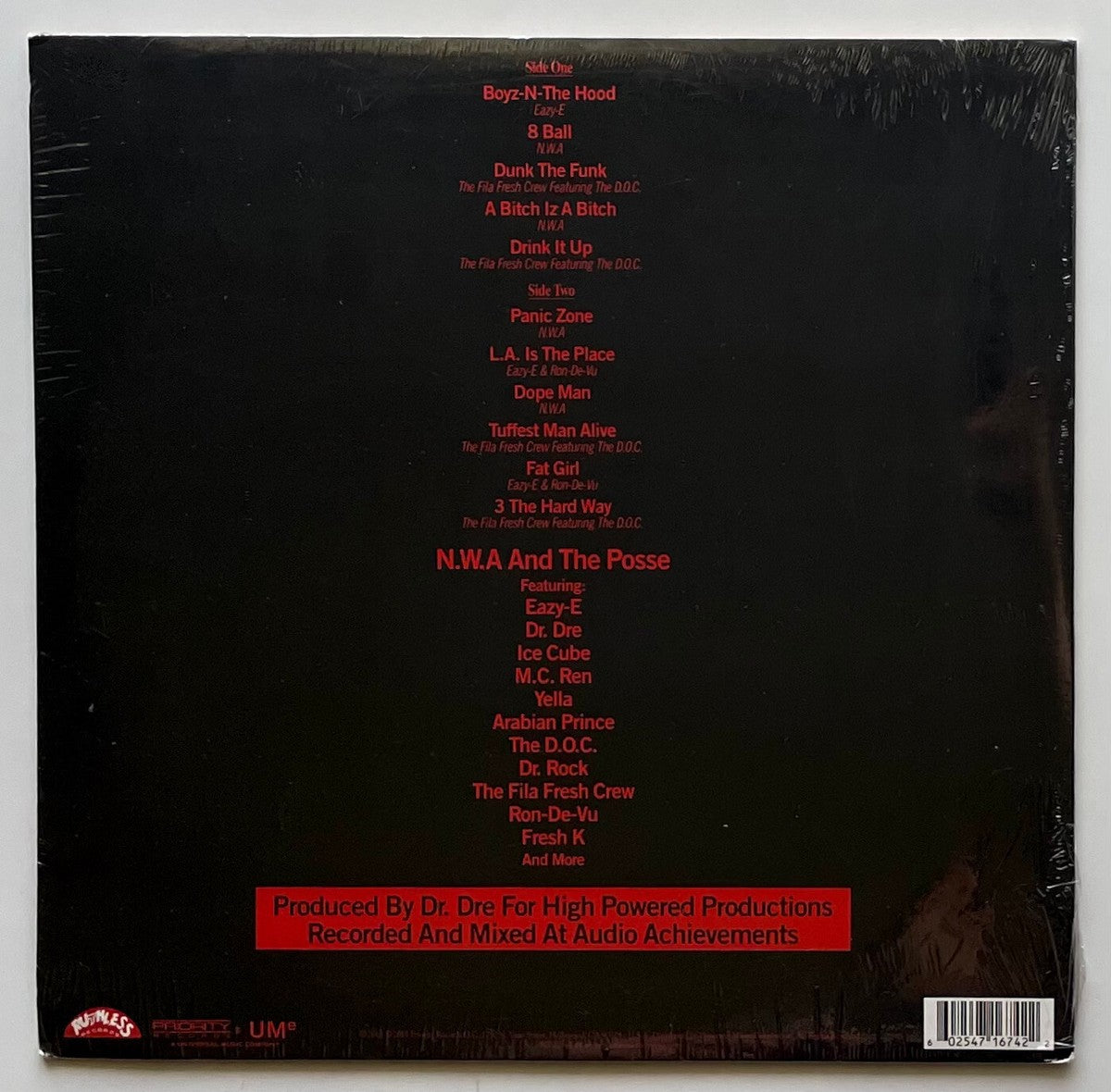 LP Vinyl Record! NEW, sealed! N.W.A. 'N.W.A. And The Posse'