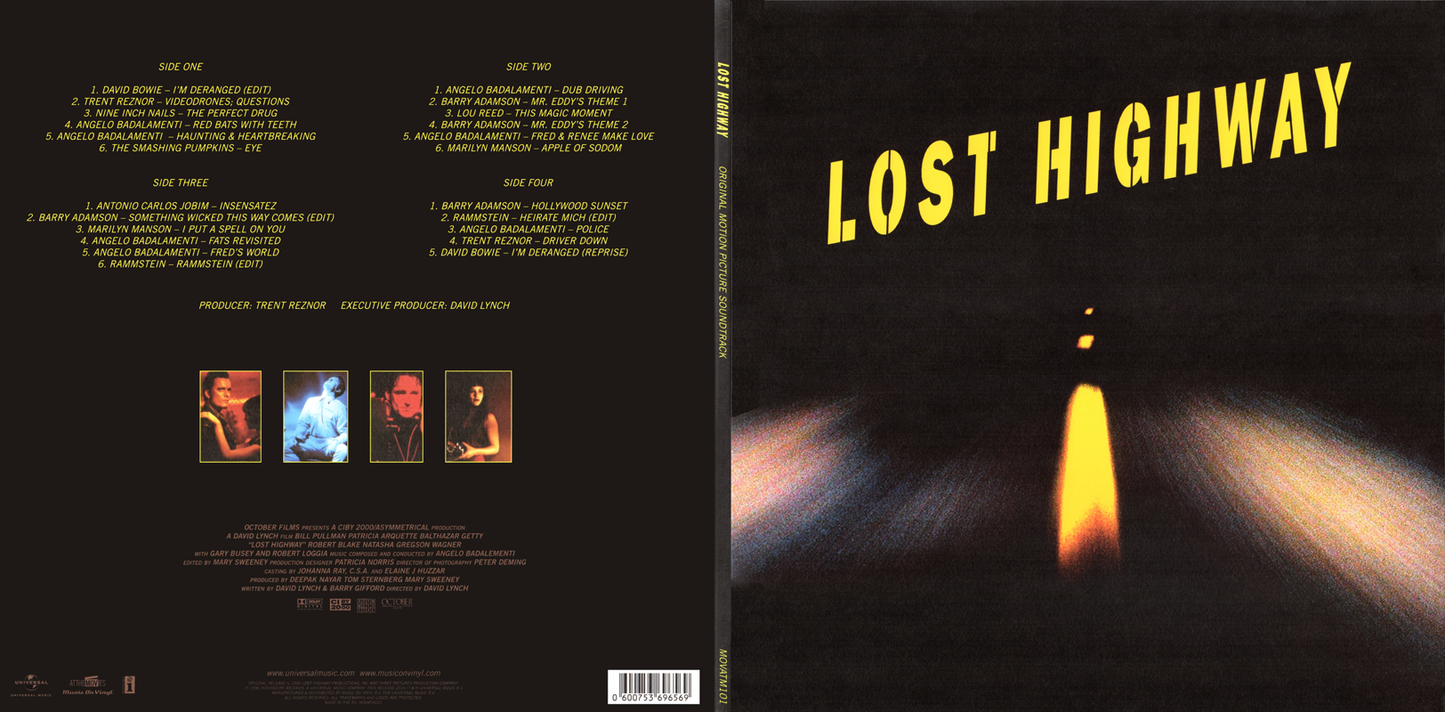 LP Vinyl Record! NEW, sealed! Original Soundtrack 'Lost Highway' 180 gram audiophile vinyl 2XLP