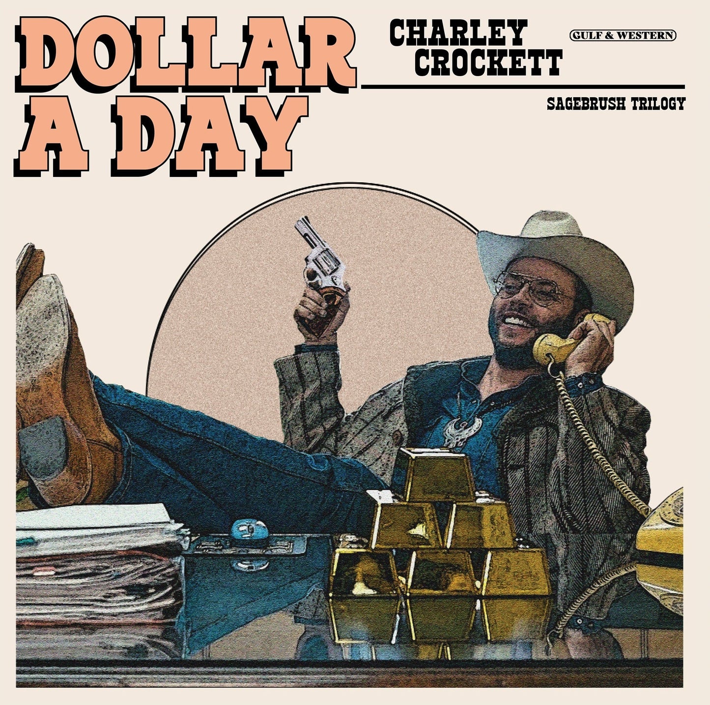 LP Vinyl Record! NEW, sealed! Charley Crockett 'Dollar A Day' limited blue vinyl